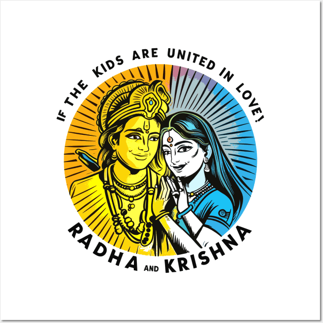 RADHA and KRISHNA Wall Art by AntiVoid Yoga Wear